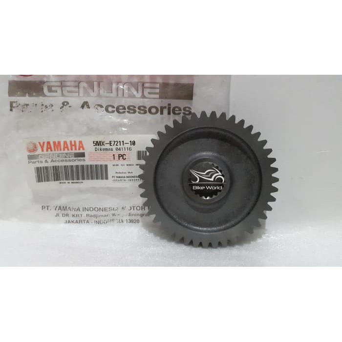 Gear Rasio Belakang Nouvo 43T 5MX-E7211-10 Yamaha Genuine Parts Ori Original Orisinil