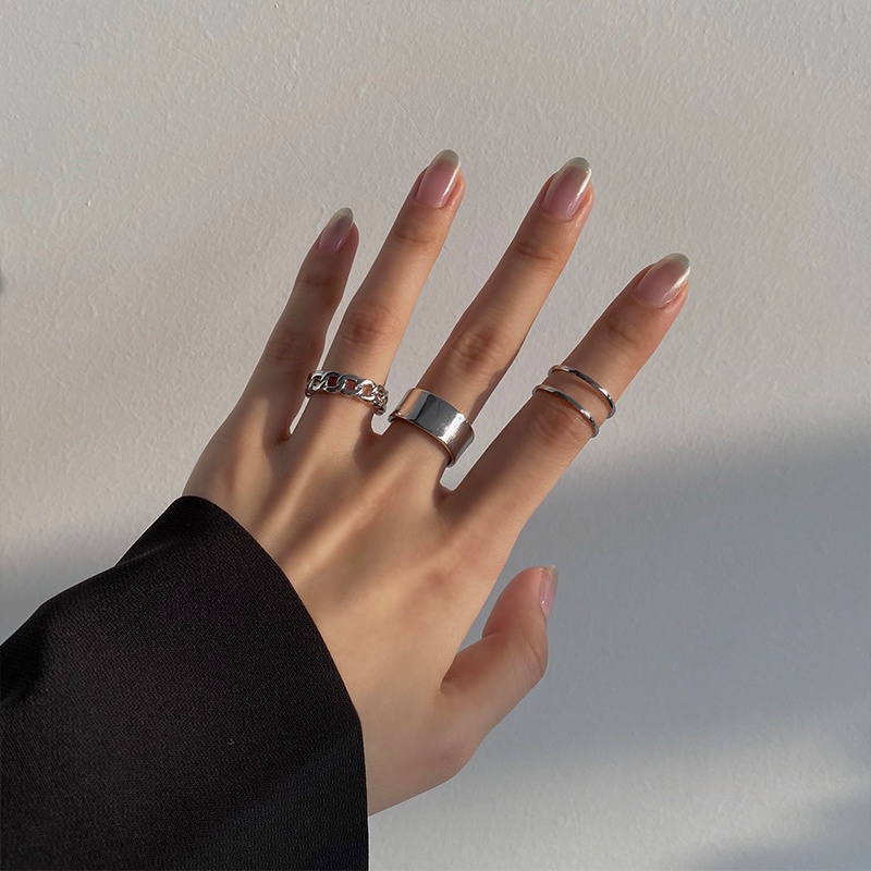 Three-piece Ring Accessories Trendy Fashion Personality Simple