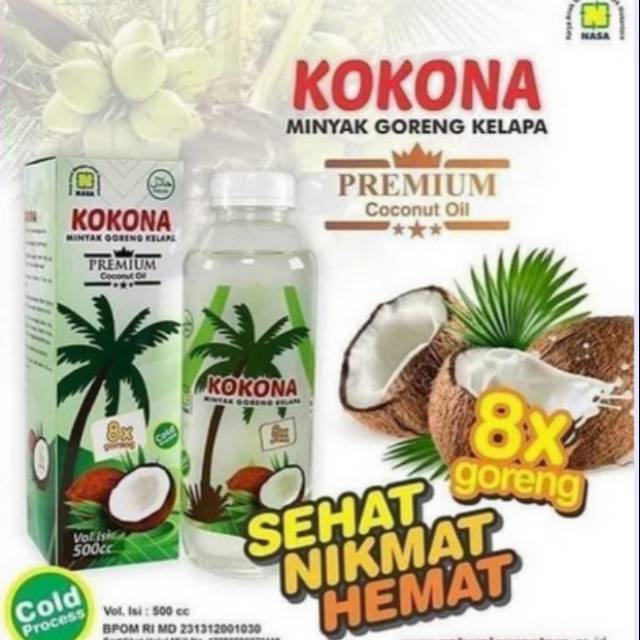 

PREMIUM COCONUT OIL COLD PROCESS tanpa pemanasan, hasil gorengan sehat,mengandung vit. E & enzim,MTC