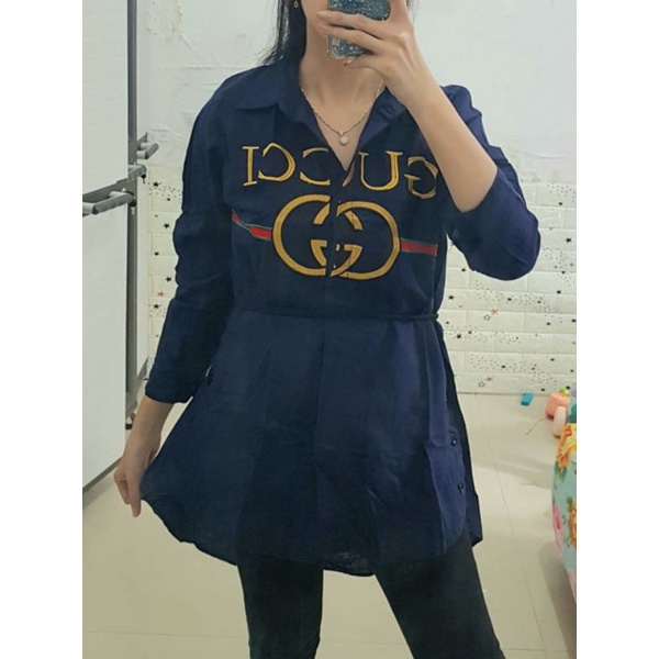 Tunik Kemeja Wanita Gucci