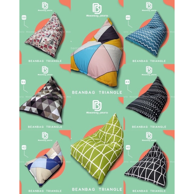 Cover bean bag triangle ukuran XXL