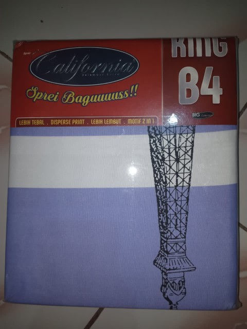 Motif Baru!! California Sprei King Size Uk.180x200 B4