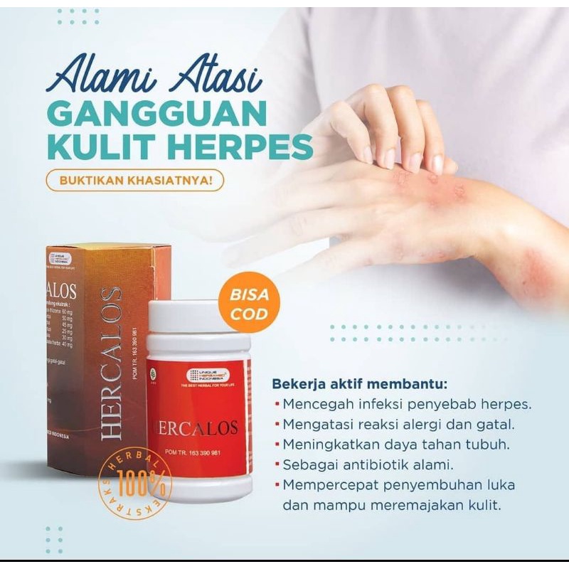 

(ORIGINAL) Hercalos HERBAL HERPES OBAT CACAR AIR