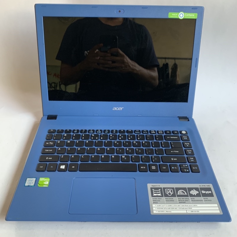 Laptop Gaming Editing Acer Aspire E5 474G - Core i5 Gen 6 - Ram 16gb Ssd 256gb - Vga Nvidia 2GB - Mu