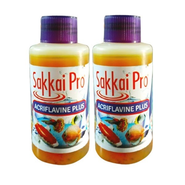 Sakkai Pro Acriflavine Plus Obat Kuning Ikan Hias Aquarium Acrivlafine