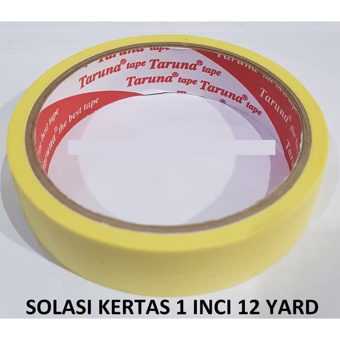

Solasi Kertas 1 inc Masking Tape Paper Lakban Solatip Cat Isolasi