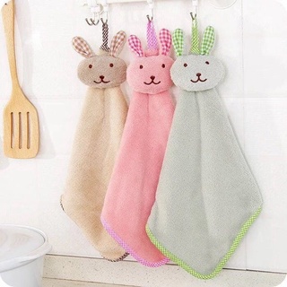 ELDE 1 -  Kain Lap Tangan Kelinci Handuk Lap Tangan Lucu Karakter Bunny Hand Towel