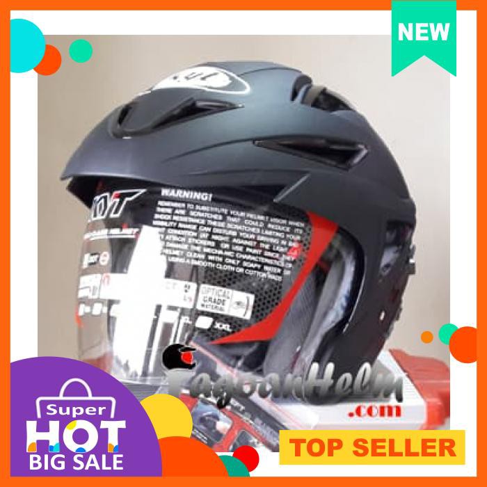 KYT HELM SCORPION KING R SOLID BLACK DOFF