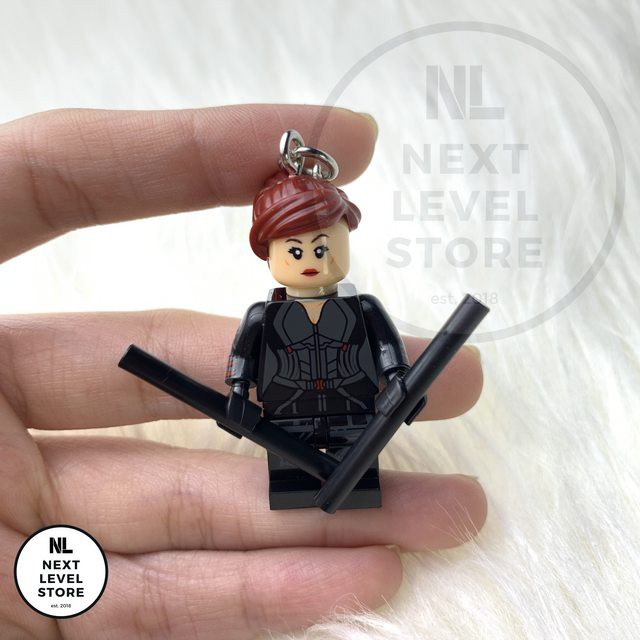 Gantungan Kunci LEGO Minifigure Avengers Black Widow KEYCHAIN