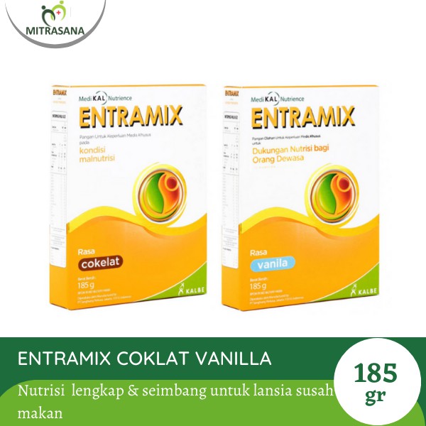 Original Entramix Vanilla Cokelat 174 gr & 555 gr Kemasan Baru
