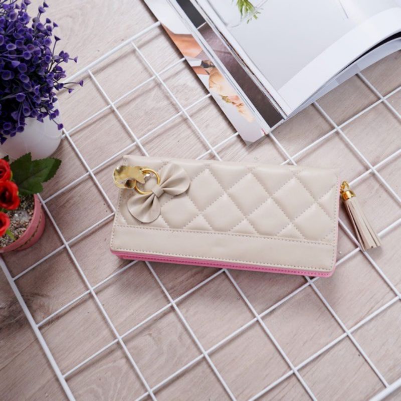 Medan Termurah KD51 Korean style Dompet panjang tebal fashion wanita Terlaris Dompet wanita