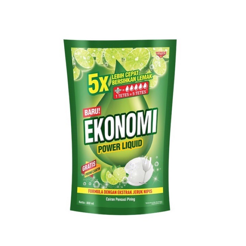 Ekonomi Pencuci Piring Liquid - Sabun Cair Pencuci Piring Refill - Sabun Cuci Alat Makan Jeruk Nipis