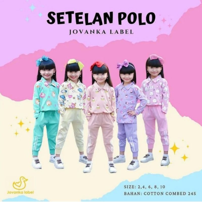 SETELAN POLO JOVANKA LABEL