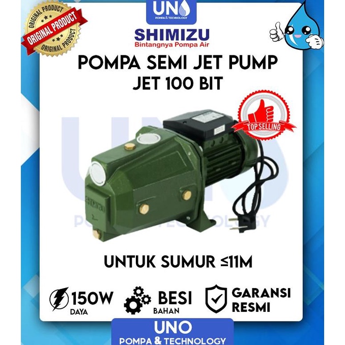 Pompa Air Shimizu Semi Jet 100 Bit