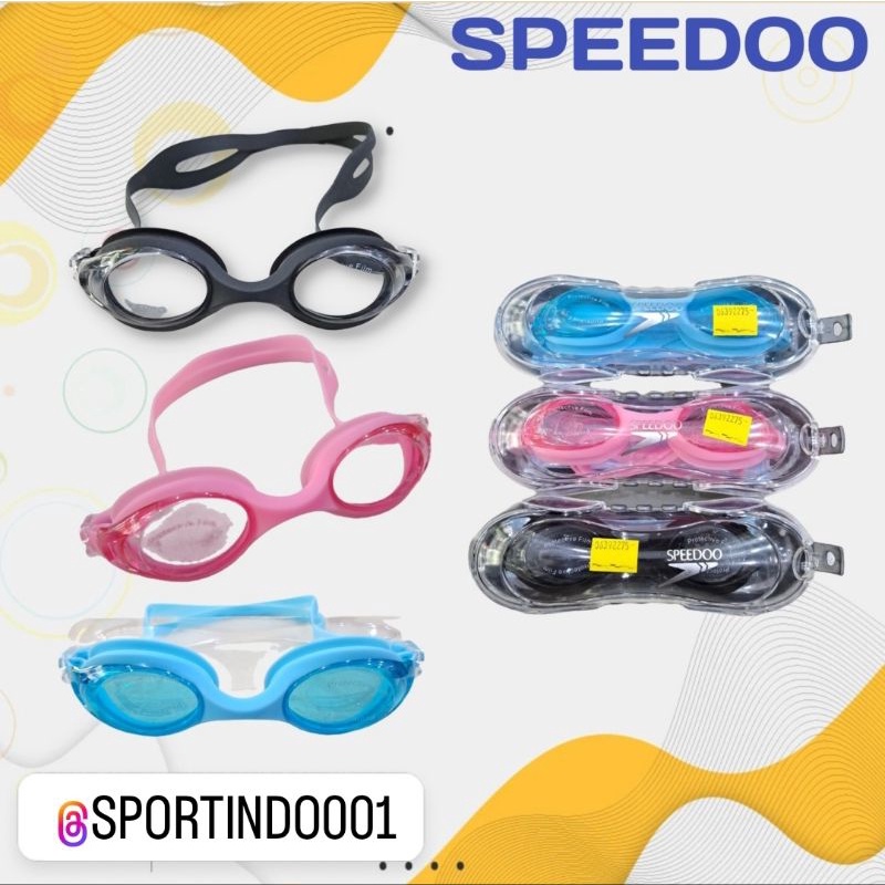 Kacamata Renang Speedo Antifog Cover Silver