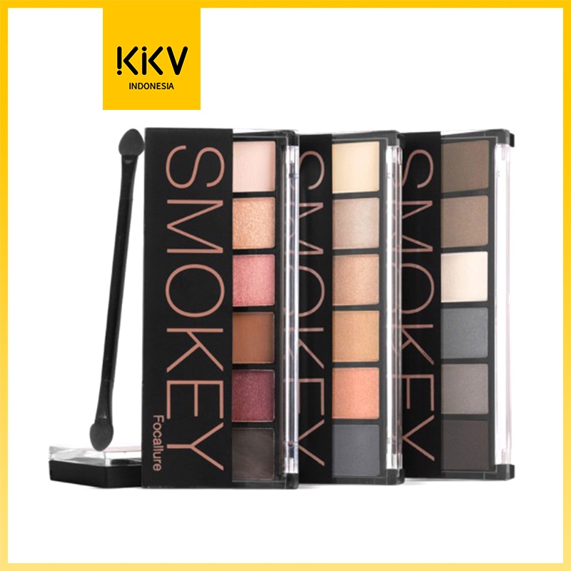 Jual KKV Focallure Makeup FA06 6 Colors Eyeshadow Palette Indonesia
