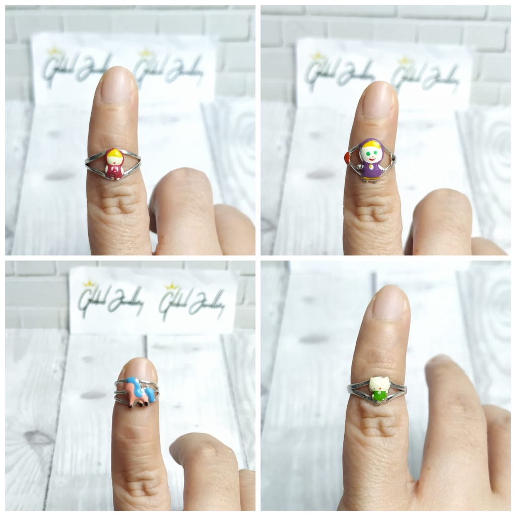 CINCIN KARAKTER ANAK PERAK ASLI S925 GLOBAL JEWELLERY CK084