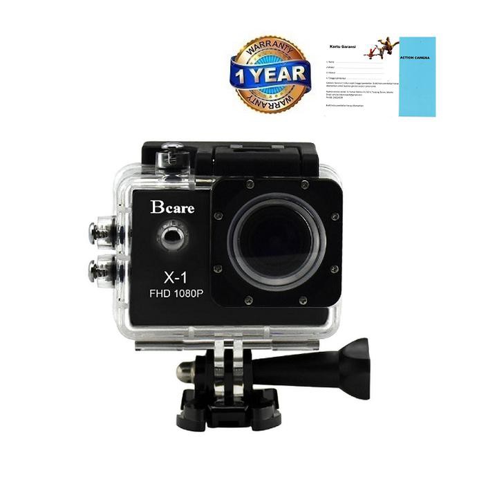 PROMO BCARE BCAM X-1 ACTION CAMERA 12 MP 1080 P - LAYAR 2"- BLACK TERLARIS