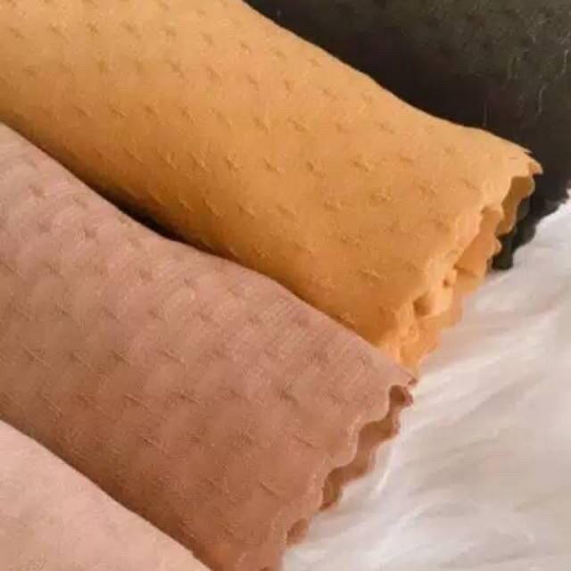 JILBAB HIJAB SEGI EMPAT 4 POTTON STAR LASERCUT POLOS GLAMOUR TERBARU 2020 BKN KATUN INSTANT UMAMA