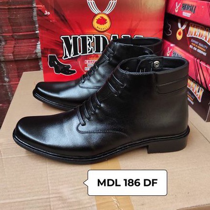 Sepatu Kulit PDH Pria boots Polri TNI security guard PNS sepatu kerja formal tampil lebih keren