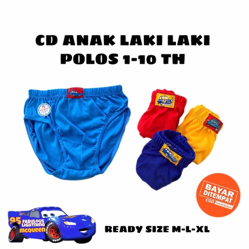 1 Lusin CD Celana Dalam Anak Bokser Anak Sempak Anak Laki Laki Cowok CARS Katun 1 2 3 4 5 Tahun