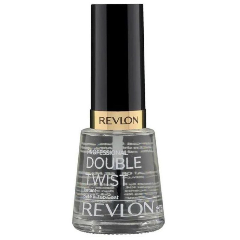 Revlon Double Twist Base Coat & Top Coat Enamel Nail / Kutek Bening / Transparant Terbaik ORI