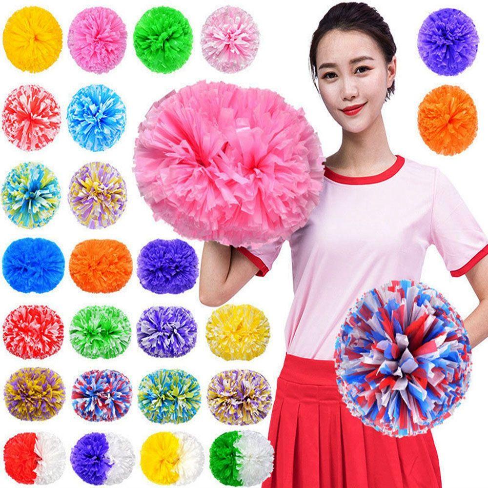 Kostum Gaun Cheerleader Pom Pom Nanas Lomba Mewah Penghias Pesta Tari Bunga