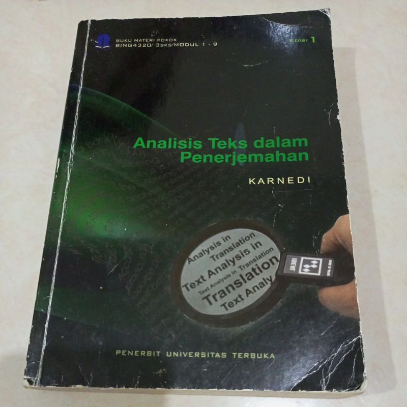 Modul UT Sastra Inggris BMP BING4320 Analisis Teks dalam Penerjemahan edisi 1