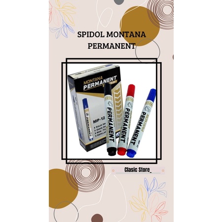 

1Pcs Spidol Permanent / Spidol Besar Montana /Permanent Marker Mp12