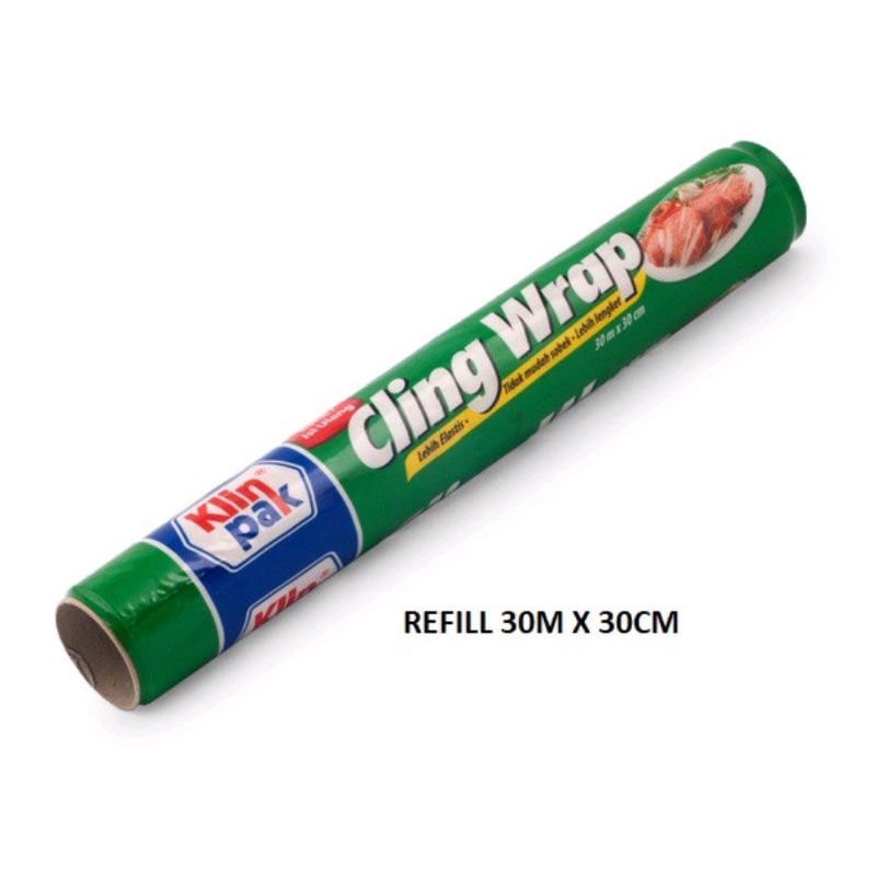 Klinpak Cling Wrap Refill Ukuran 30M x 30CM