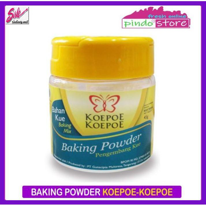 

DERPOWBAKING- BAKING POWDER KOEPOE -KOEPOE / BAKING POWDER KUPU-KUPU 45 GRAM -ASLIII.