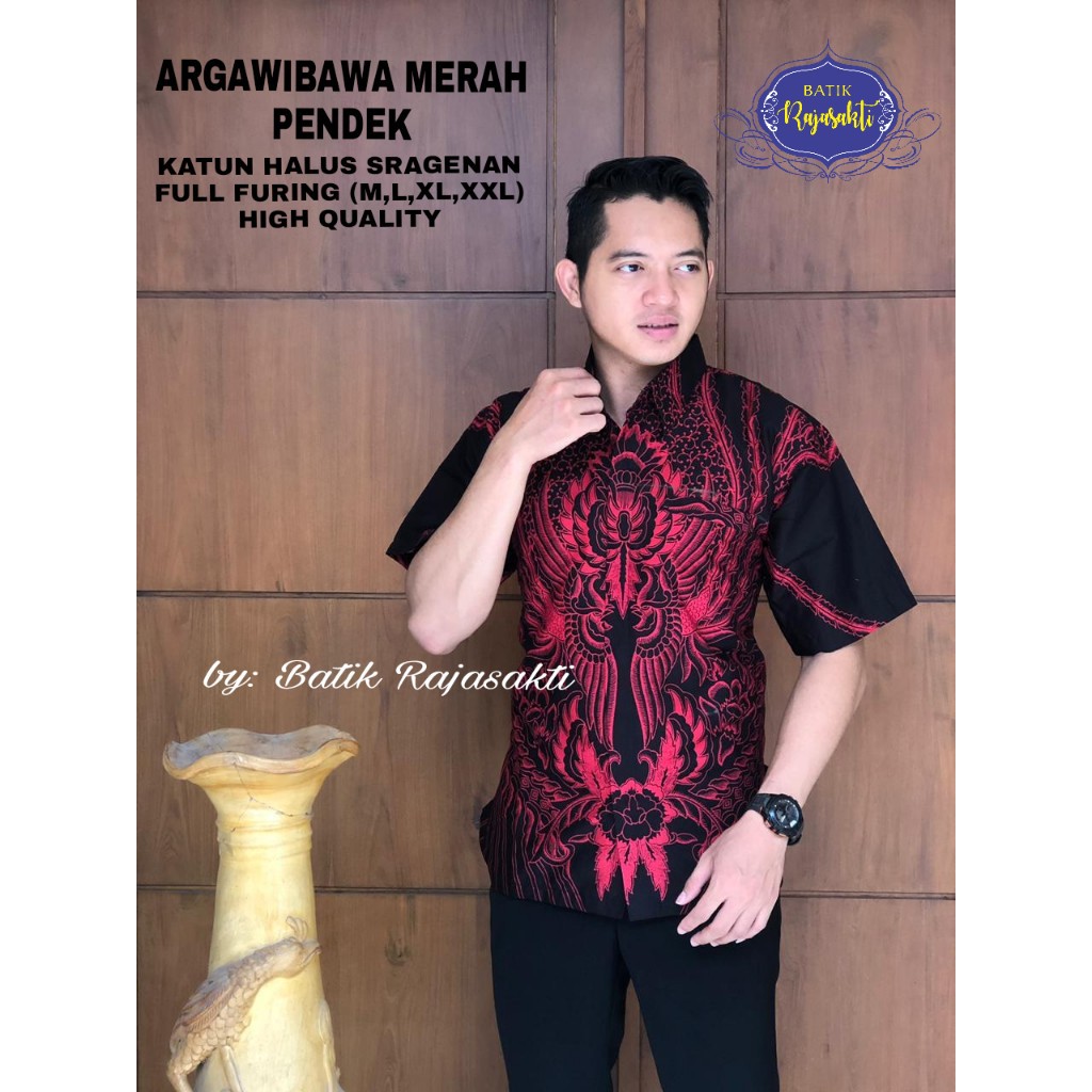 ARGAWIBAWA RAJASAKTI KEMEJA BATIK SOLO PRIA LENGAN PENDEK LAPIS FURING ATASAN BATIK PREMIUM MODERN KATUN HALUS BAHUWIRYA  BANAMITRA BANAMITRA PUTIH BANGSAWAN BAYU PUTRA BERLIAN BIRU BHARATAYUDA BIMASENA BIRENDRA BIRU INDAH BRAHMAKERTA BRAHMAKERTA MERAH