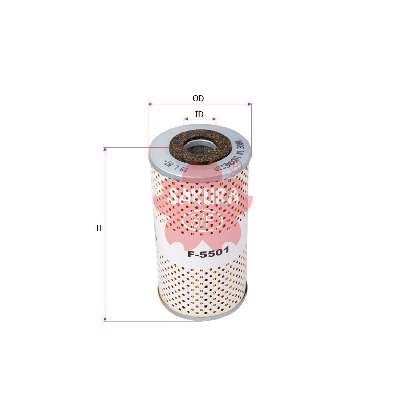 Sakura Fuel Filter Solar F-5501 D4, D5, D6, D9