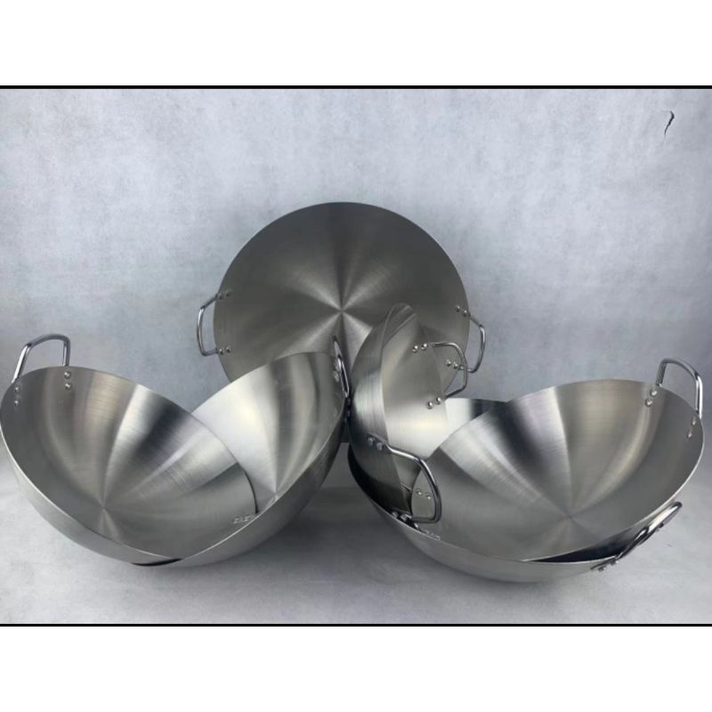 Wajan Kuali Stainless Golden Vist 32cm - 43cm