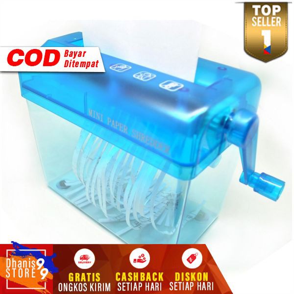 Penghancur Kertas Manual CD Card Paper Shredder