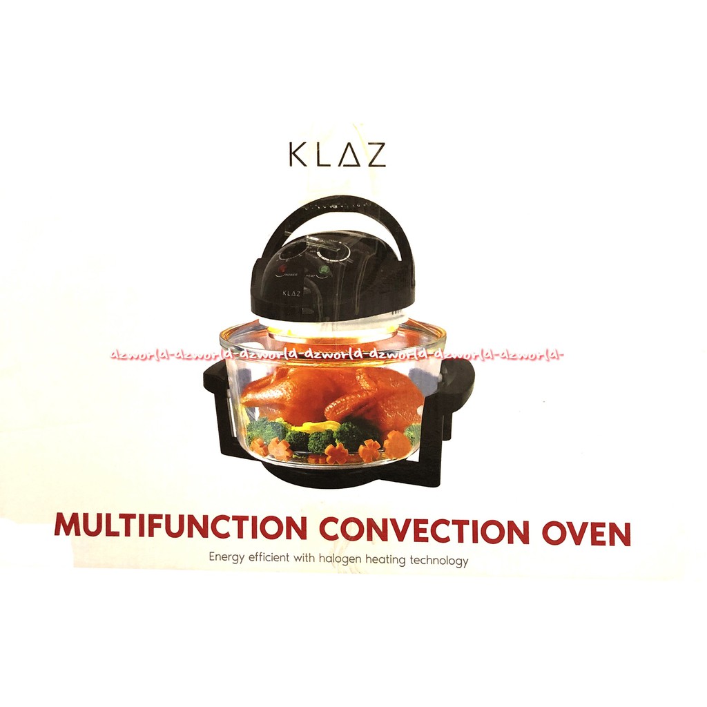 Klaz Multifunction Convection Oven 12L Alat Pemanggang menghangatkan Makanan Oven Halogen Multifungsi Ofen