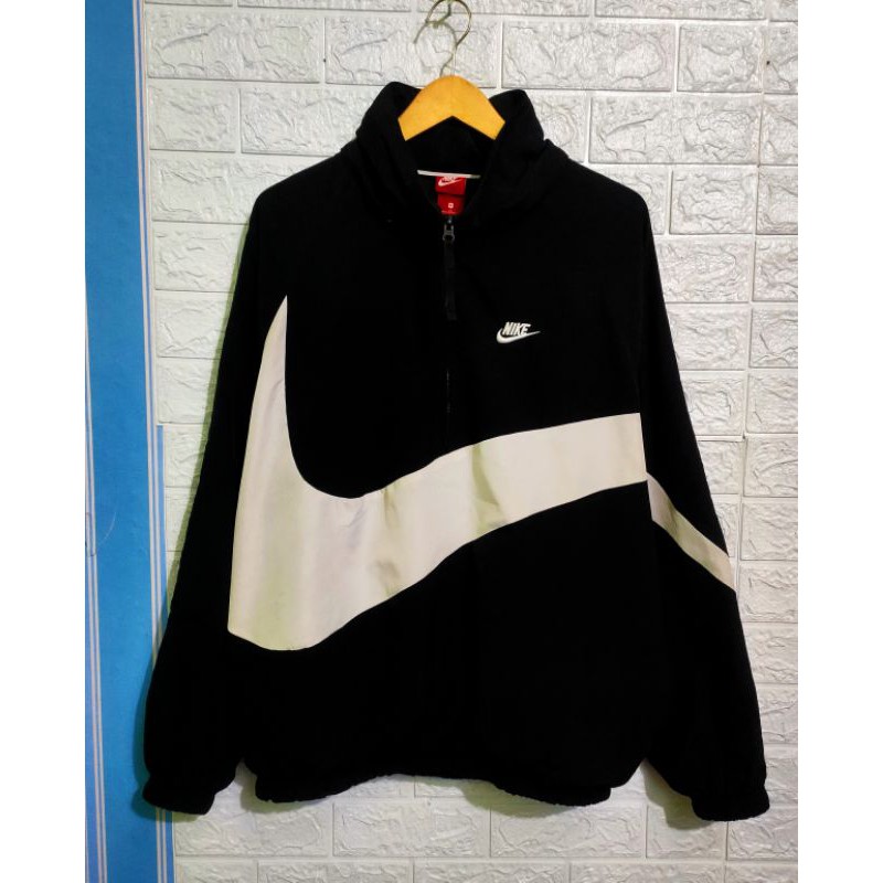 jaket anorak nike hoodie big swoosh second original RARE ITEM