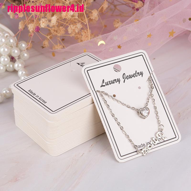 100pcs / lot Kertas Display Kalung / Anting