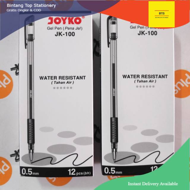 

[BTS] Pulpen / Ballpoint Gel JOYKO JK100 (12pcs)