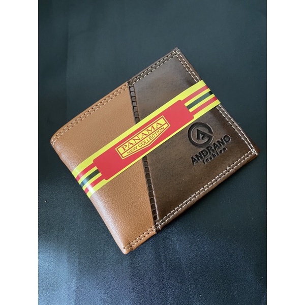 DOMPET PRIA KULIT SINTETIS KOMBINASI ANDRANO DOMPET PRIA LIPAT MURAH MERIAH DOMPET PRIA KARTU DOMPET PRIA ADA SELETING DALAM