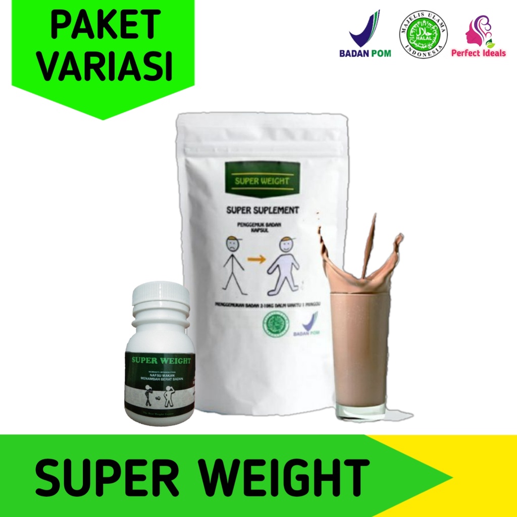 

SUPER WEIGHT GAIN / Suplemen Penggemuk / Suplemen Penggemuk Badan Alami