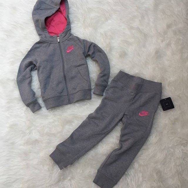 BAJU OLAHRAGA ANAK SETELAN ORIGINAL NIKE ABU HOODIE