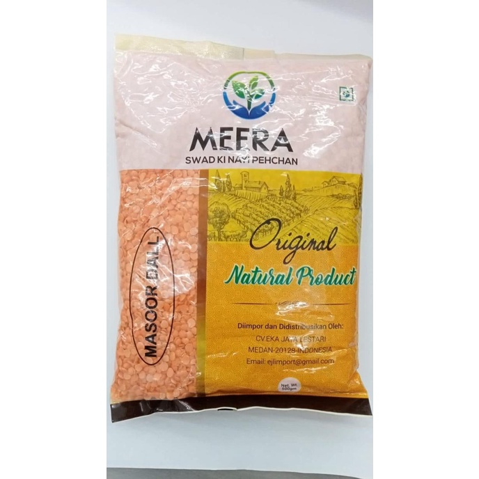 

'+'+'+'+] MASOOR DALL SPLIT 500g MEERA / Red Whole Lentils / Lentil Merah