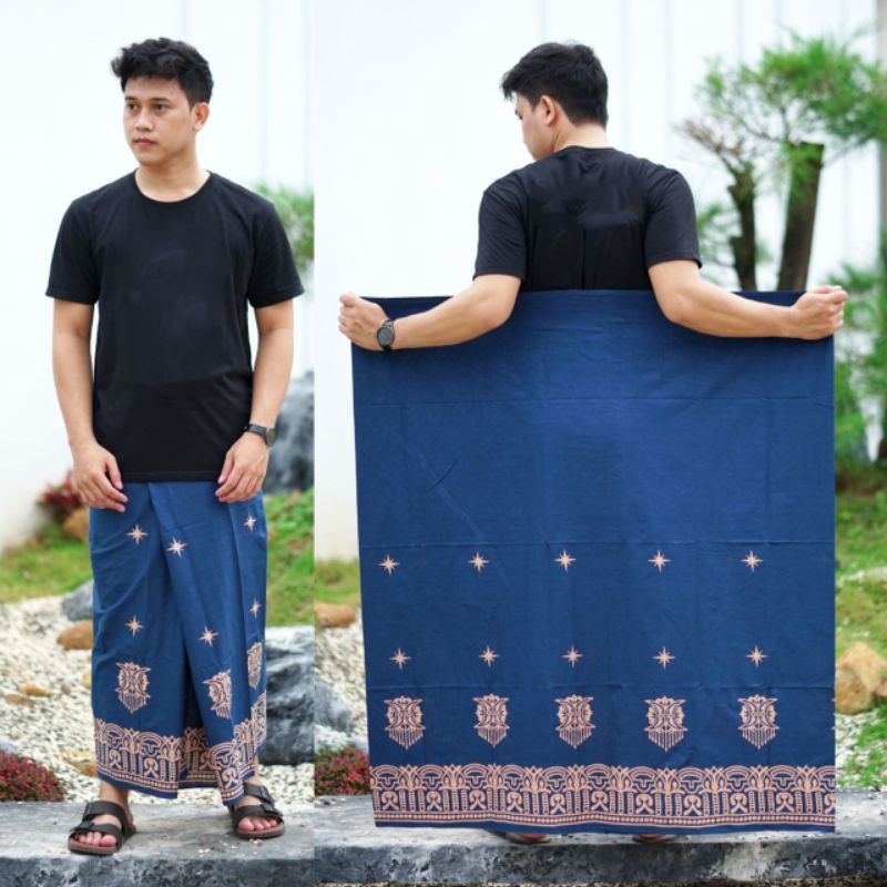 SARUNG PRIA TERBARU MOTIF TEROMPAH SHOLAT DEWASA SARUNG MOTIF BALIMUN SARWON-Pd r