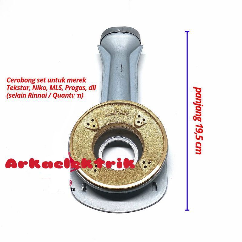 CEROBONG + BURNER KOMPOR GAS UMUM / RRT JAPAN