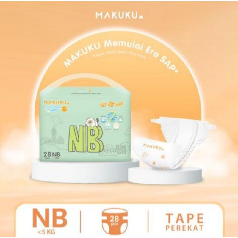 Makassar ! Makuku Air Diapers Comfort NB28/S36/M34/L32/XL32