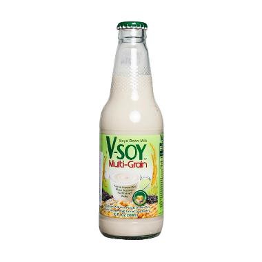 

V-Soy Susu Kedelai Multi Grain Soy Milk Botol Gelas 300 ml