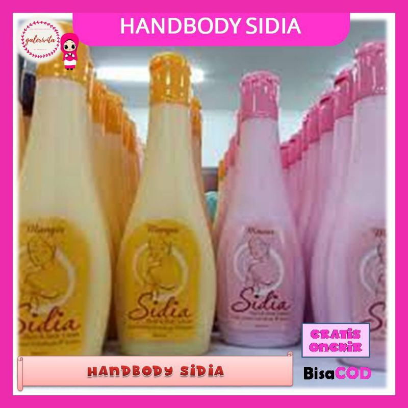 Sidia Hand Body Lotion Mawar Dan Mangir/Handbody Lotion Sidia 85 ml / Sidia Hand And Body LotionA82