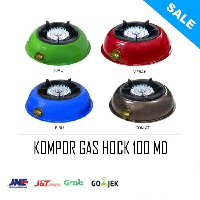 HOCK Kompor Gas 100 MD - Kompor Gas 1 Tungku Mutiara Deluxe - Tekanan Rendah