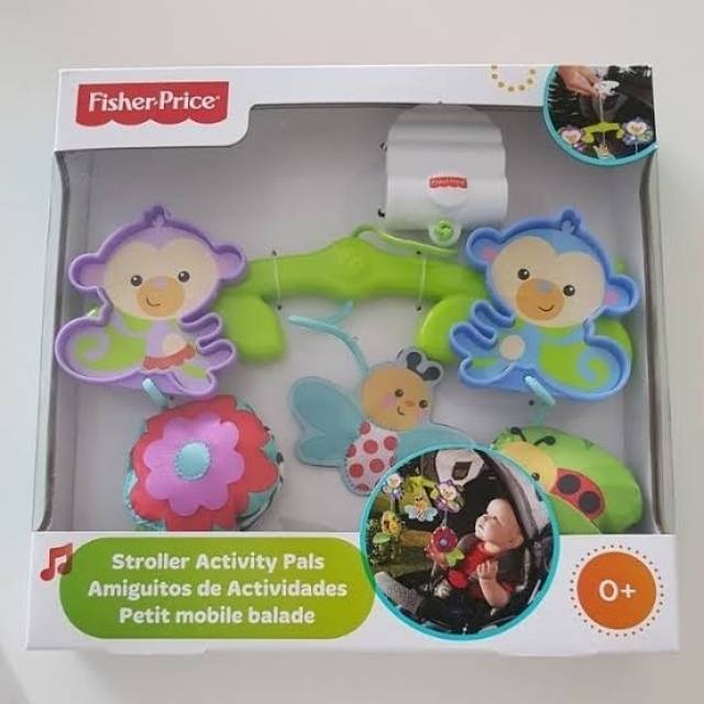 fisher price stroller activity pals gantungan mainan stroller toys baby bayi dolls doll bar